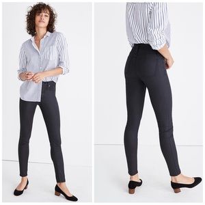 Madewell 9" High-Rise Skinny Jeans Coated Edition